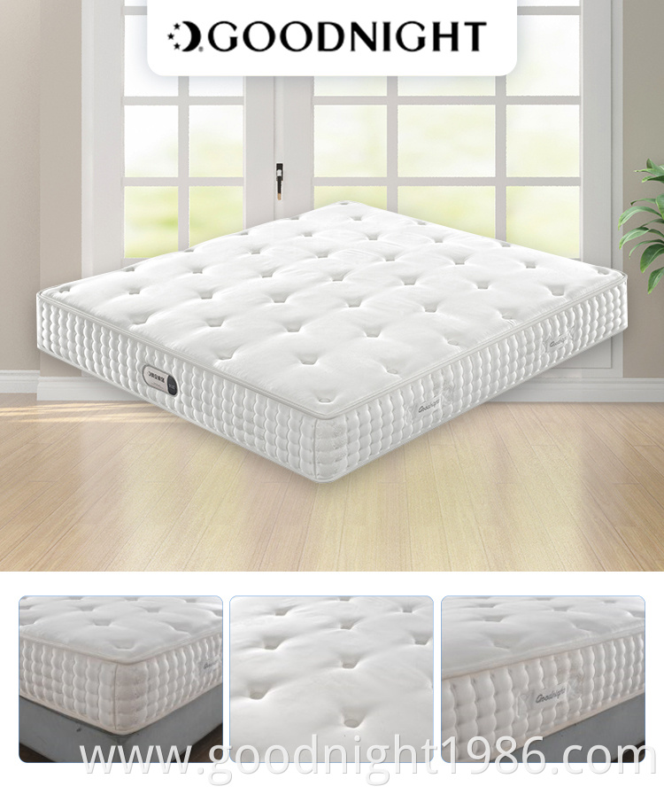 Queen Size Customized Organic Non Toxic Natural Foam Pocket Spring Mattress Manufacturers